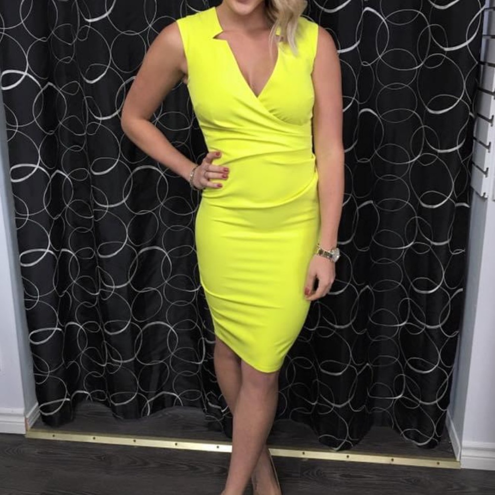 Lipsy London Yellow Dress